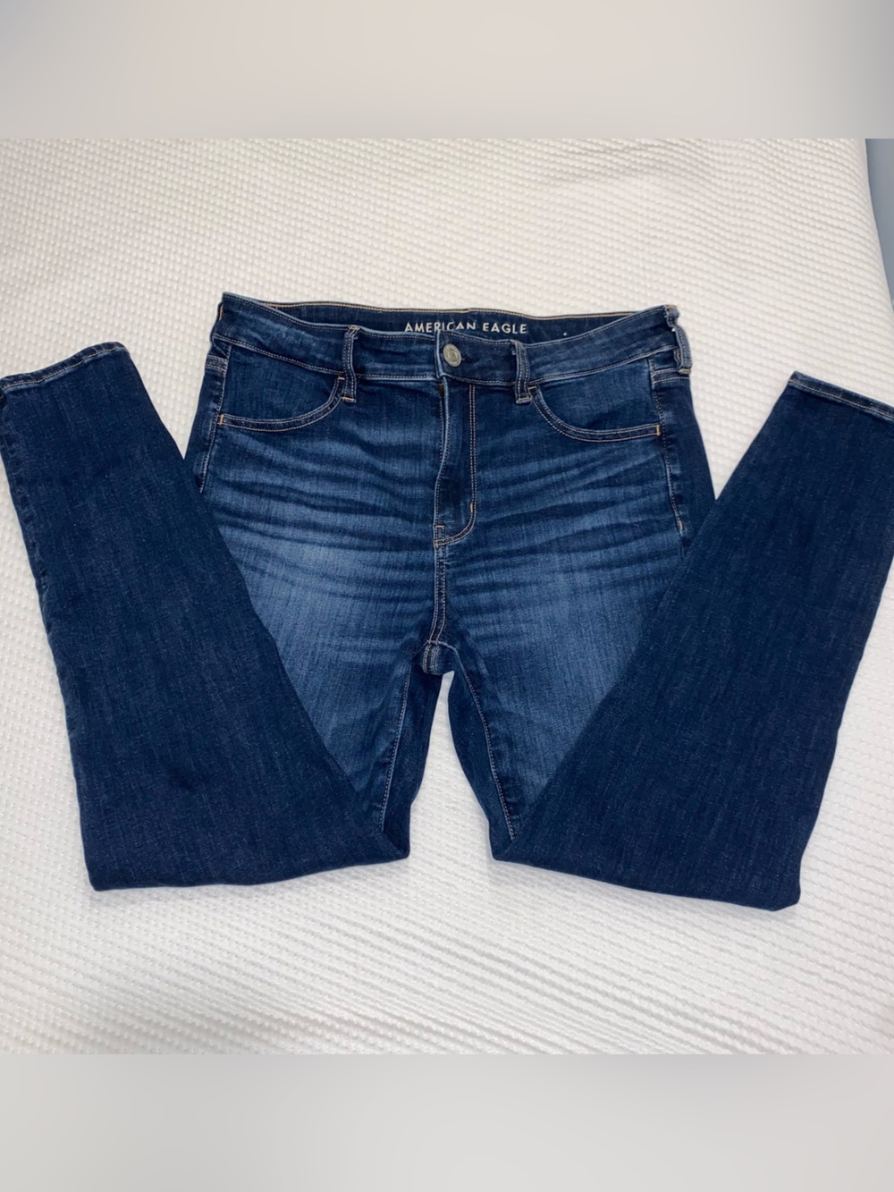 American Eagle Outfitters Women's Dark Indigo Straight Leg Jeans